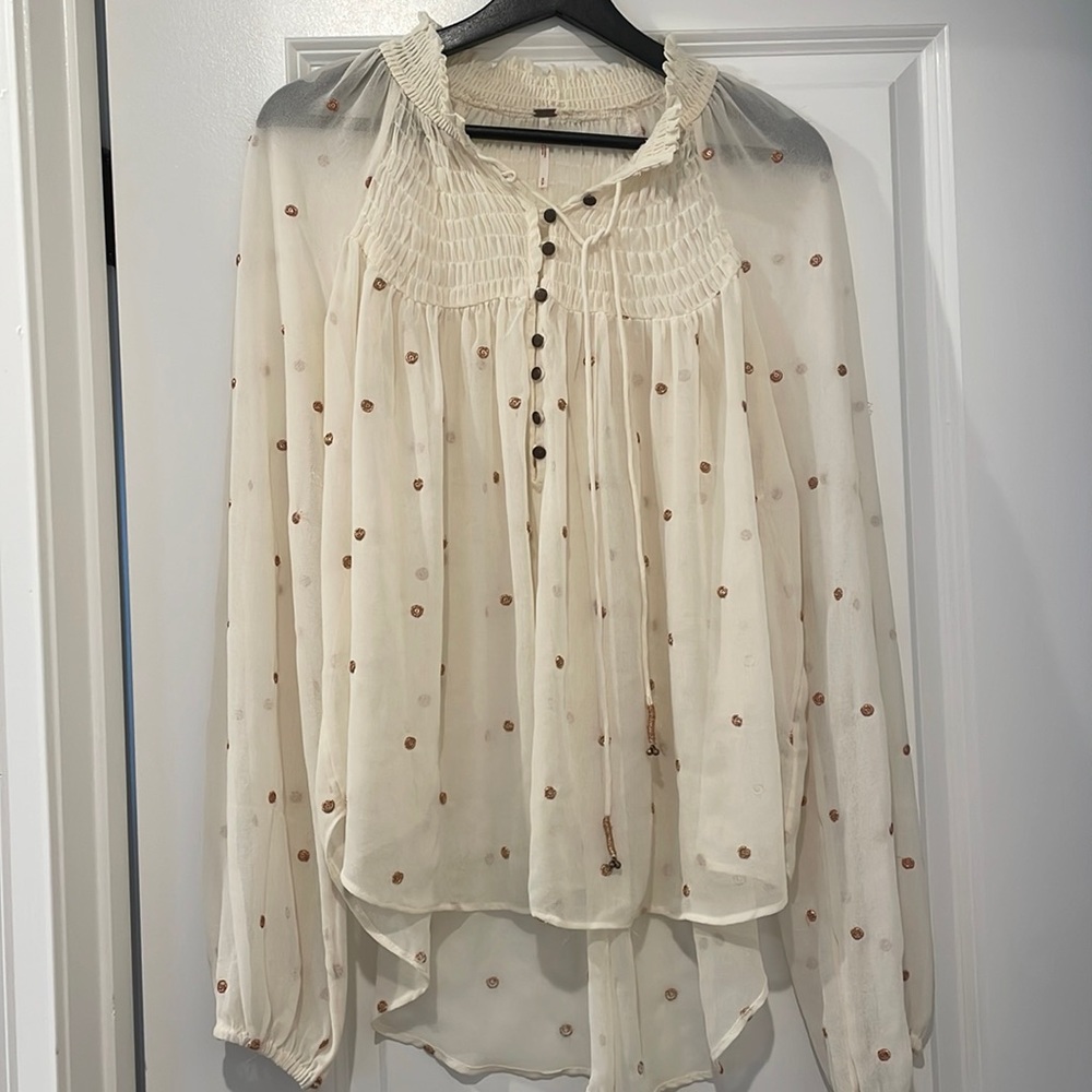 Free people ready to run boho top small